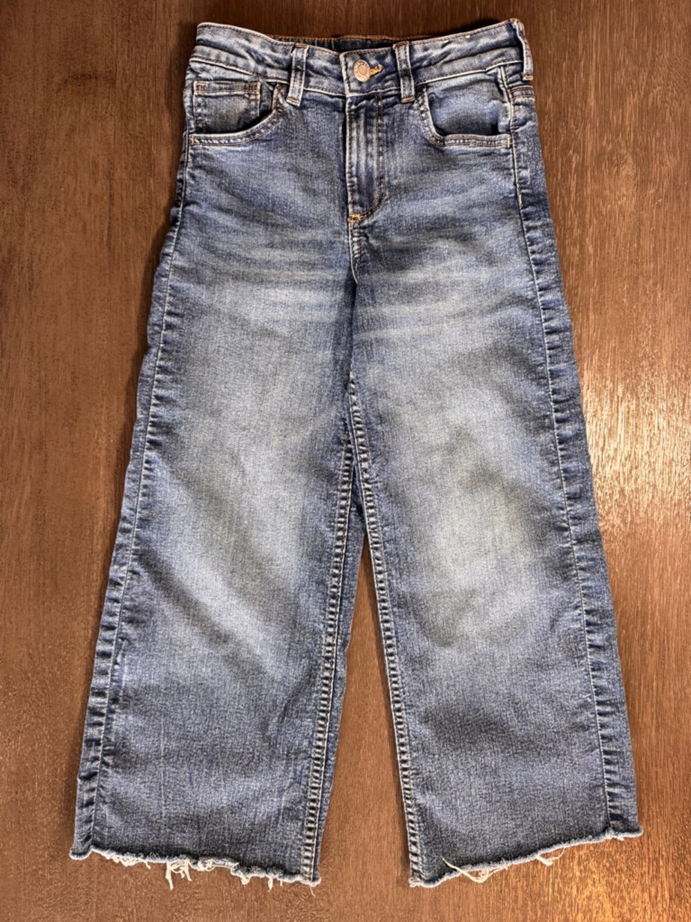 Wide Leg Denim Jeans H&M 8 Kids Girls Bottoms